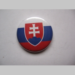 Slovenská vlajka,  odznak priemer 25mm